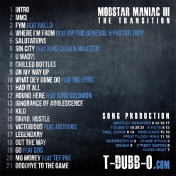 Official Mobstar Maniac 3 Tracklist